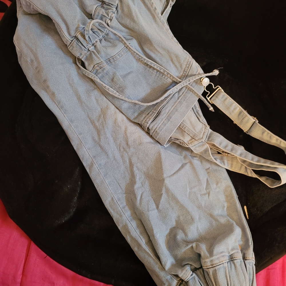 Jean Jogger Jumpsuit